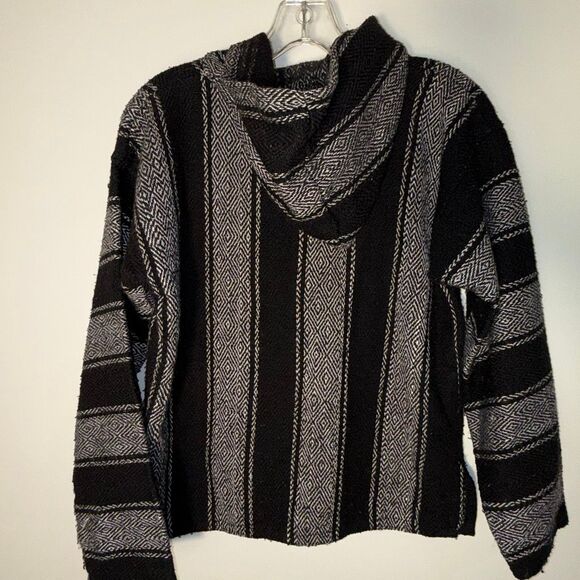 Vintage Molina Baja Hoodie Black & White – Mexico – Unisex – Boho Surf Hoodie – - Picture 3 of 14
